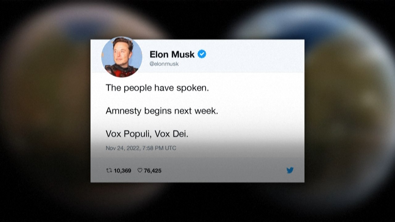 Musk verkündet 'Amnestie' für gesperrte Twitter-Konten