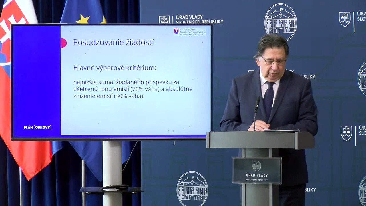 ZÁZNAM: MŽP vyhlásilo výzvu na zníženie emisií firiem za 357 miliónov eur