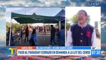 Camiri retoma la presión por el censo con bloqueo del puente que conecta con el Paraguay
