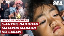 Indonesia quake - 5-anyos, nailigtas matapos mabaon ng 3 araw | GMA News Feed