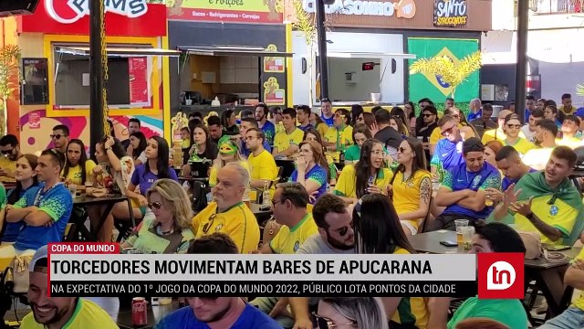 Torcedores movimentam bares de Apucarana para ver estreia do Brasil