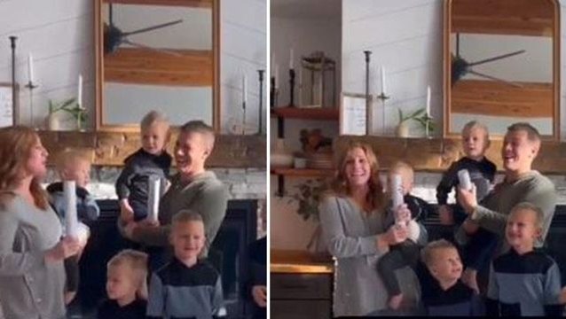 6 erkek bebek doğuran kadın, 7'nci çocuğunun cinsiyet partisinde kendinden geçti
