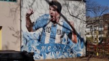 Murales de Lionel Messi le ponen color a Rosario, su 'patria chica'