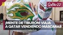 Aficionado vende máscaras de lucha libre en Qatar