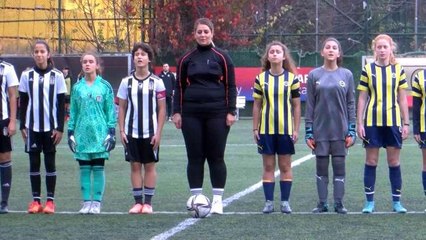 Maltepe'de kadın yönelik şiddete 'BJK-FB Farkındalık Maçı' ile dikkat çekildi