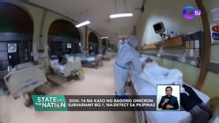 DOH: 14 na kaso ng bagong Omicron subvariant BQ.1, na-detect sa Pilipinas | SONA