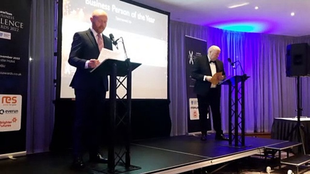 The Business Person of the Year is announced at the Larne Business Excellence Awards 2022