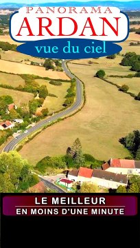Panorama d'ARDAN vu du ciel (département de la Nièvre - région Bourgogne Franche-Comté)