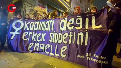 Kadınların Taksim'deki Eylemine Polis Müdahalesi! Cumhuriyet TV Alandan Bildiriyor