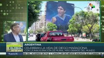 Celebran la vida de Maradona con la inauguración del mural más grande el mundo