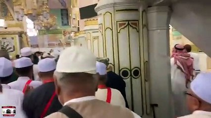 Mecca Roza mubarak of hazrat Muhammad saw __ المدینہ المنورہ __ریاض الجنہ