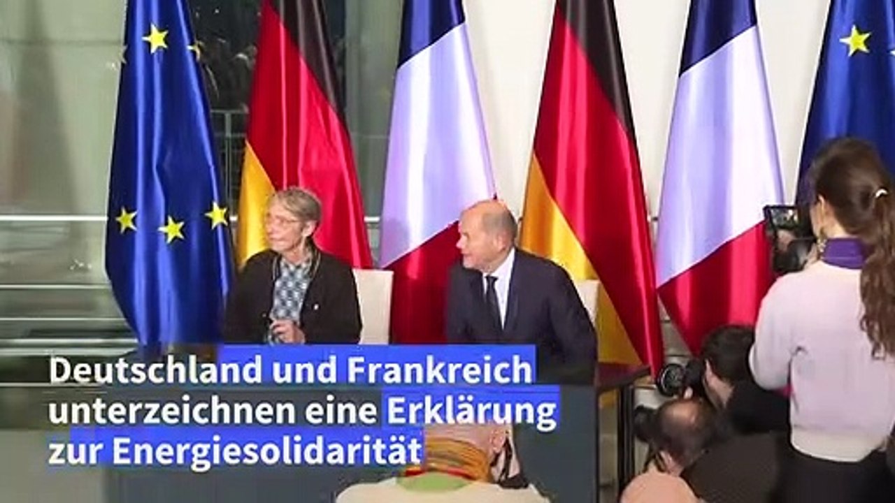Deutschland und Frankreich unterzeichnen Erklärung zur Energiesolidarität