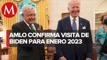 Biden visitará México en enero para reunión bilateral, informa AMLO; llegará al AIFA