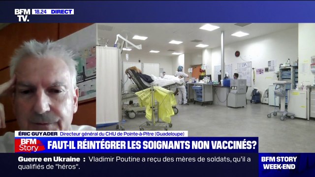 Réintégration des soignants non-vaccinés: Aujourd'hui, le fonctionnement de l'hôpital n'est pas en jeu , affirme Éric Guyader, directeur général du CHU de Pointe-à-Pitre