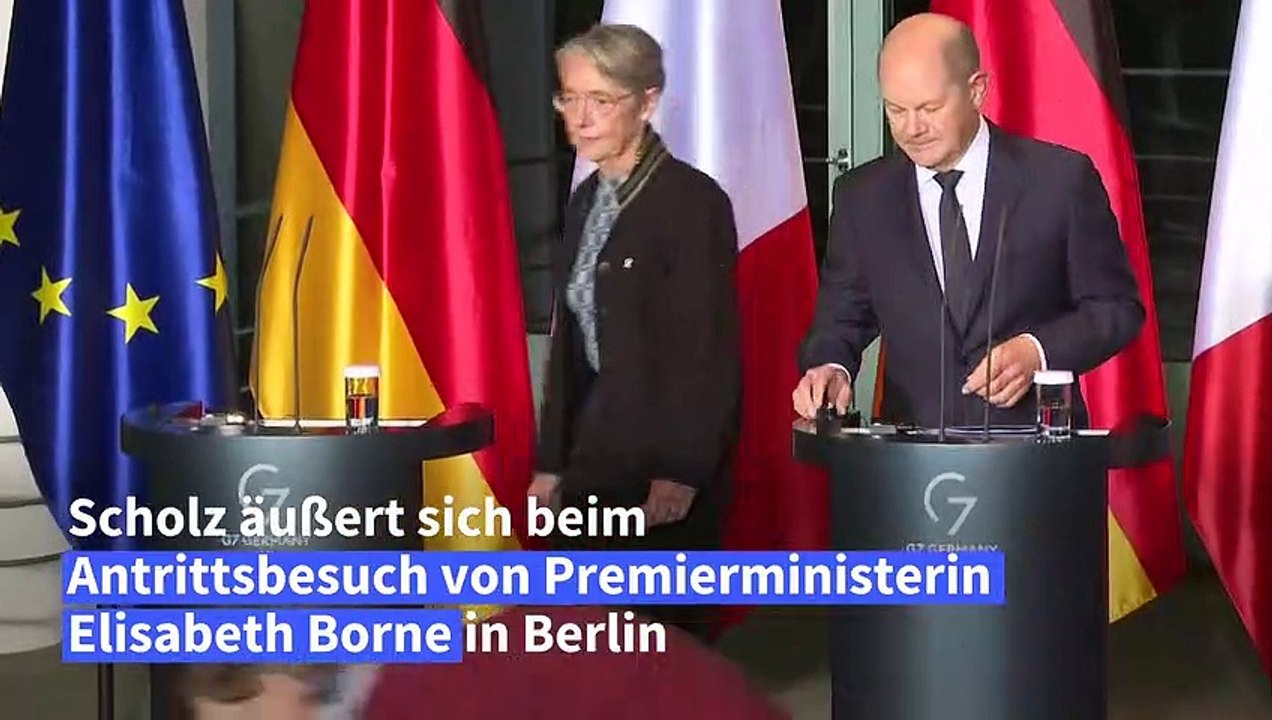 Scholz nennt deutsch-französische beziehungen "eng und vertrauensvoll"
