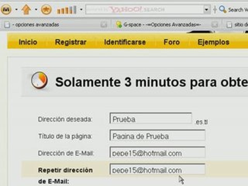 CRear una web