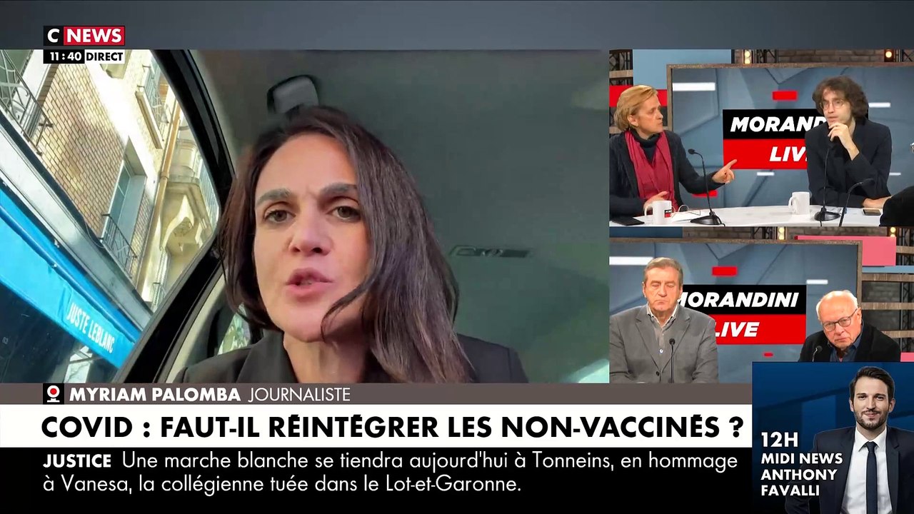 Faut-il réintégrer les soignants non-vaccinés  alors que les hôpitaux manquent de personnel médical  ? Revoir le débat très agité  dans Morandini Live sur Cnews