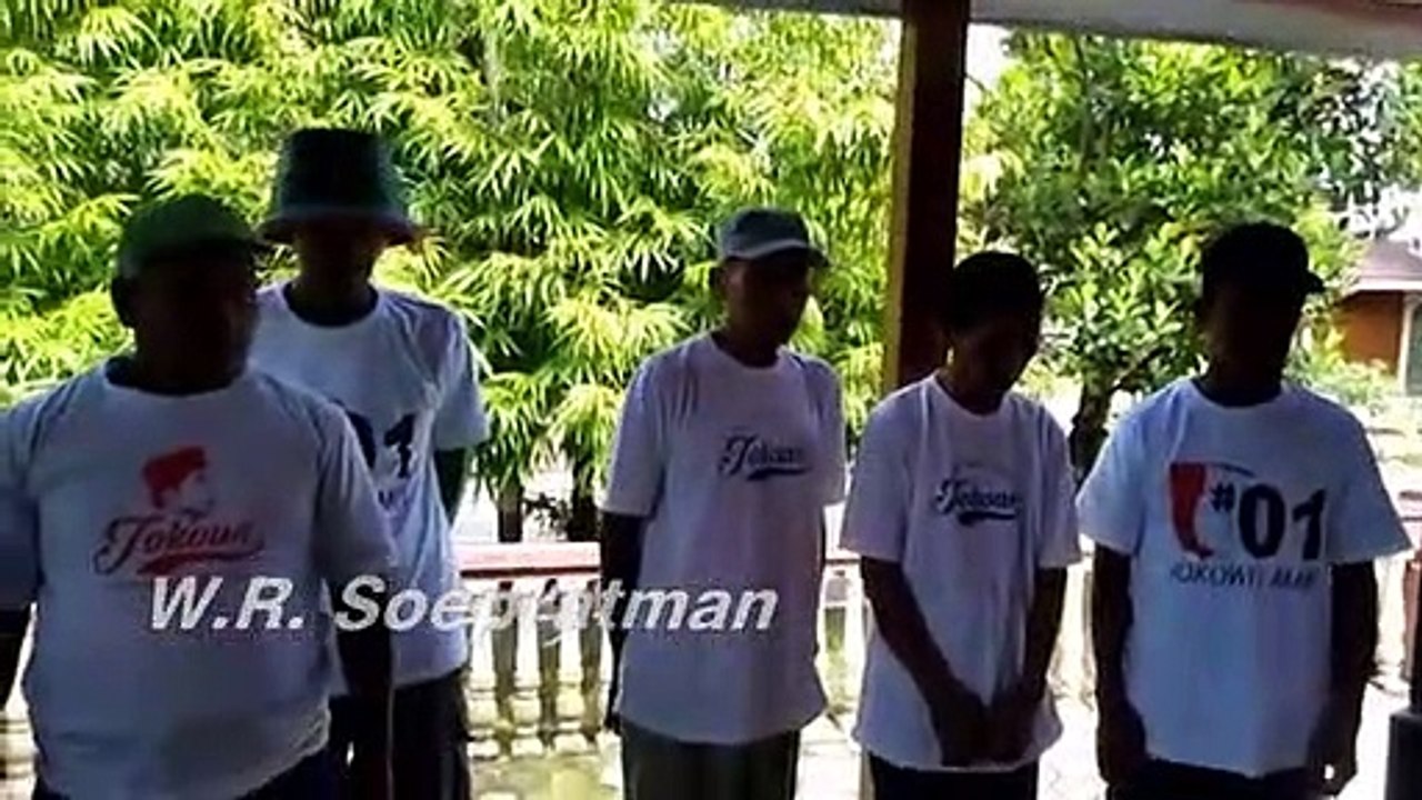 Lagu Kebangsaan Indonesia Raya oleh Relawan Mandiri Jokowi Madiun