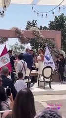 Tilsa Lozano llora al dar el si  en su boda Jackson Mora