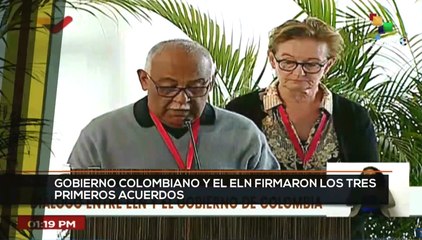 teleSUR Noticias 15:30 25-11: Gobierno colombiano y ELN firman acuerdos