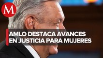 AMLO afirma defensa y respeto hacia las mujeres, 