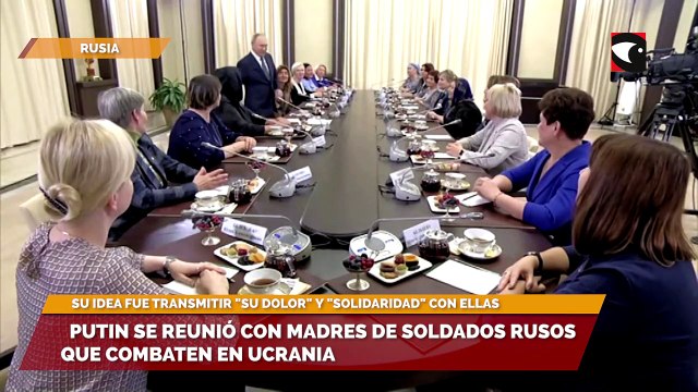Putin se reunió con madres de soldados rusos que combaten en Ucrania
