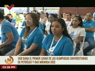 USB gana primer lugar de las Olimpiadas Universitarias de Petróleo y Gas Miranda 2022