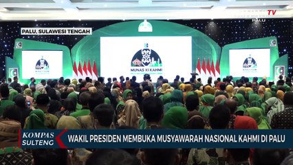 Wakil Presiden Membuka Musyawarah Nasional KAHMI di Palu