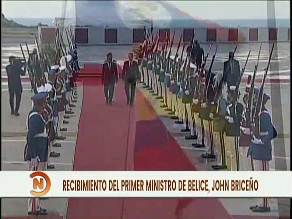 Arriba a la República Bolivariana de Venezuela el Primer Ministro de Belice John Briceño