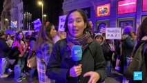 Madrid protesta en contra de la violencia contra las mujeres