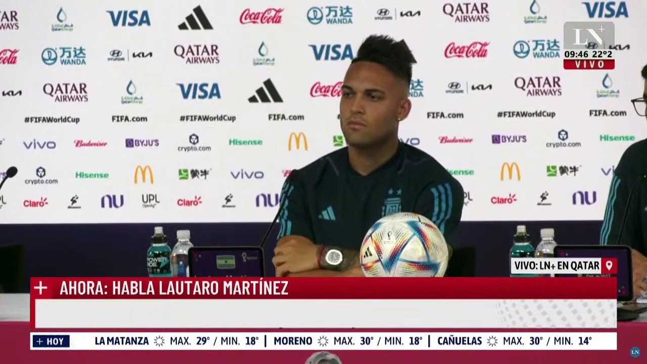 Lautaro Martínez Ojalá podamos darle una alegría a Maradona en el partido contra México_
