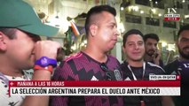 La selección Argentina prepara el duelo ante México