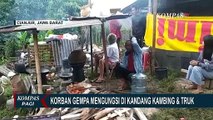 Sejumlah Warga di Cianjur Memilih Mengungsi di Kandang Kambing dan Truk!