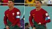 Watch Bizarre Moment, Cristiano Ronaldo Puts Hand Down in Shorts and Pulls Something Out to CHEW ON