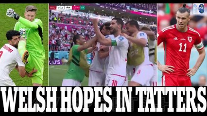 Wales Must BEAT England to Avoid Elimination after TWO Injury Time Goals Give Iran Deserved Victory