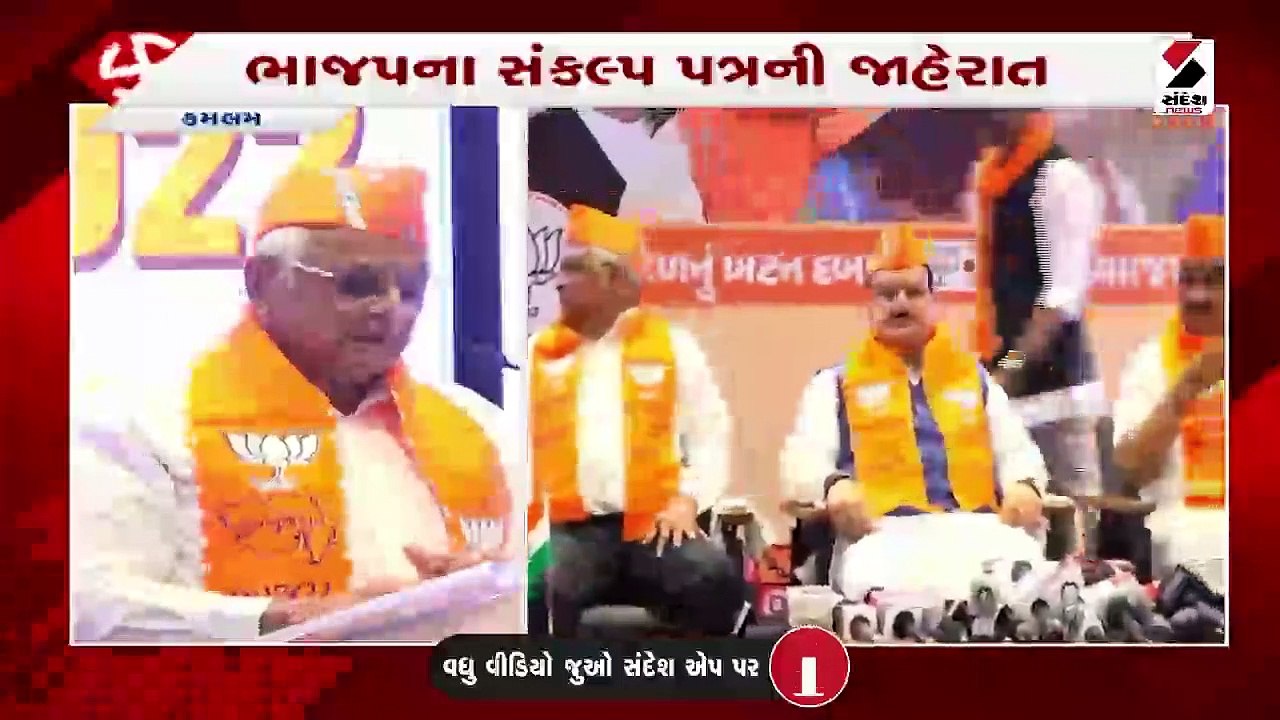 ગુજરાત વિધાનસભા ચૂંટણી 2022: ભાજપના સંકલ્પ પત્ર...
