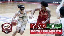 NCAA Season 98 | Game Highlights: Benilde vs San Beda | Men's Basketball Tournament Round 2