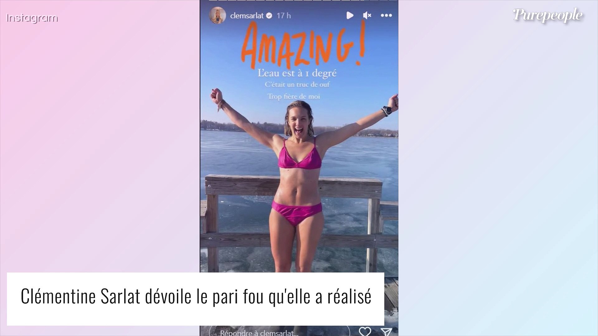 Je vais crever, help" : Clémentine Sarlat sexy en bikini, elle relève un  défi complètement givré - Vidéo Dailymotion