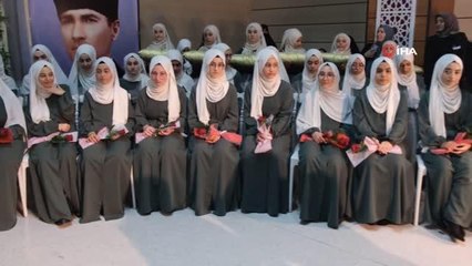 Kur'an-ı Kerim'i ezberleyen 84 kız öğrenci icazetlerini aldı