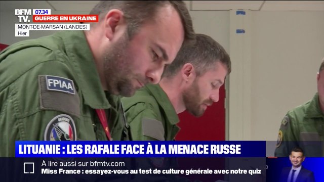 Guerre en Ukraine: la France a envoyé quatre rafales en Lituanie sous mandat de l'OTAN