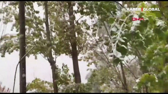 Meteoroloji uyarmıştı, iki ilçeye kar yağdı!