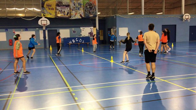 Petit jeu d'échauffement pour les U15 féminines