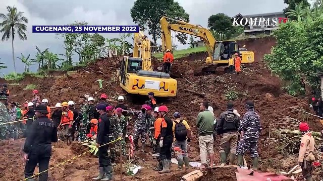 Tangis Ketua RT Pecah saat Evakuasi Warganya di Cugenang, Ibu dan Anak Ditemukan!