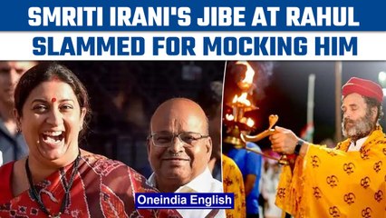 Smriti Irani takes a jibe at Rahul by posting his upside down picture | Oneindia News *News