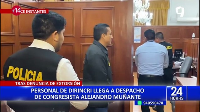 Alejandro Muñante: personal de la Dirincri llega a despacho de congresista tras denuncia de extorsión
