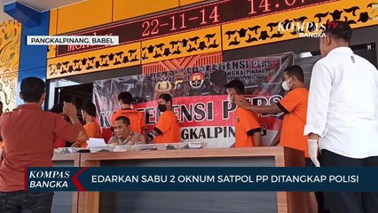 Edarkan Sabu 2 Personil Satpol PP Pangkalpinang Ditangkap Polisi
