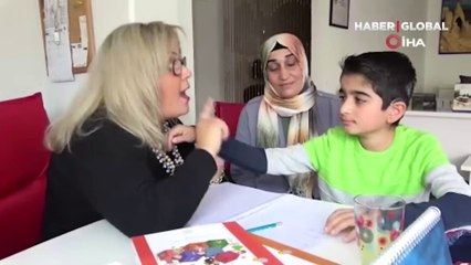 10 yıl sonra "anne" dedi... Bir annenin en mutlu anı kamerada
