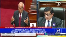 Alistan denuncia constitucional contra Pedro Castillo por interpretación de cuestión de confianza