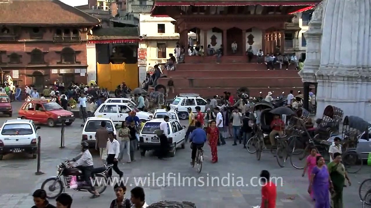 Basantapur square in Kathmandu, Nepal