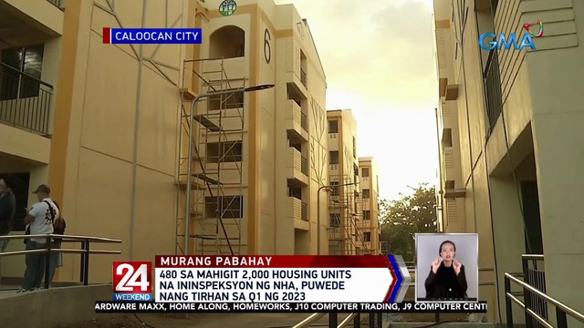 480 sa mahigit 2,000 housing units na ininspeksyon ng NHA, puwede nang tirhan sa Q1 ng 2023 | 24 Oras Weekend